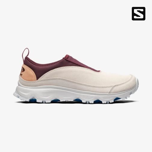 Cream / Burgundy Salomon Rx Snow Moc 2 Advanced Men's Sneakers | PH 01537S